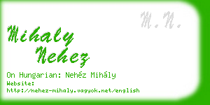 mihaly nehez business card